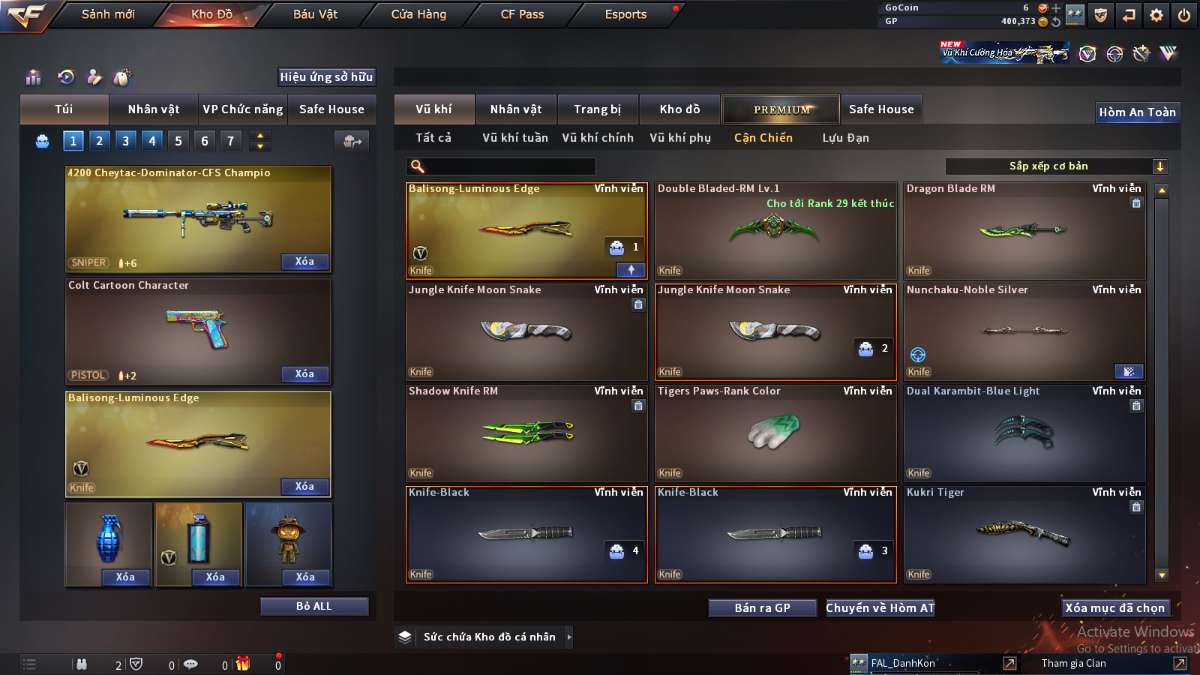 shop acc cf uy tin gia re